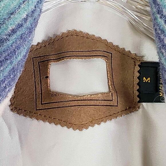 Vintage Woolrich Blanket Coat Southwest Aztec Wool Jacket Women’s Size Medium M - Picture 8 of 11